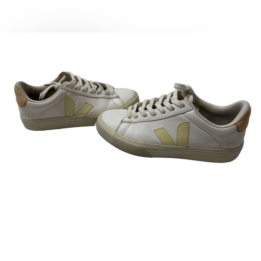Veja Campo Leather White Sun Peach Women's Sneakers